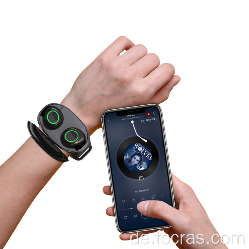 Drahtlose Bluetooth-Ohrhörer leiten Musik-Armband-Kopfhörer